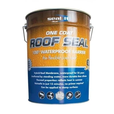 Image of Bond It 5L Seal Liquid Membrane Coat Roofing Waterproof Hybrid Roof Barrier (White)