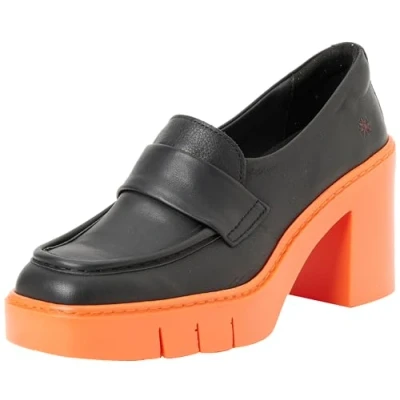 Image of ART Women&#039;s 1972 Bern Platform, Nappa Black Orange, 5 UK