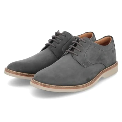 Image of Clarks Men&#039;s Atticus LT Lace, Dark Grey Nubuck, 7 UK