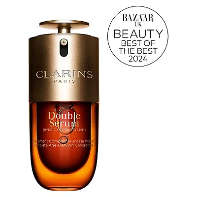 Image of Clarins NEW Double Serum Anti Aging Face Visibly Firms, Smoothes, Boosts Radiance, and Refines Pores 24H Hydration All Skin Types 30ml