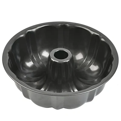 Image of FOROREH 24cm/9.6in Cake Mould Baking Pan, Carbon Steel Round Dish, Tin with Non Stick Coating, Dish for Delicious gugelhupf, Stable Coated