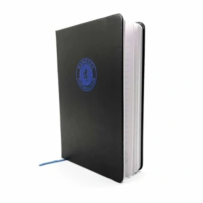 Image of Rangers FC Premium Crest A5 Notebook (One Size) (Black/Blue)