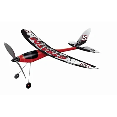 Image of Paul Günther 1629 Stratos Propeller Glider with Rubber Motor, Flies up to 100 m, Dimensions Approx. 53 x 50 cm, Suitable for Children aged 6 years and above