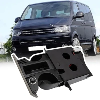 Image of ZEALfix for T5 Transporter Ashyray Cup Coin Holder Dual Drink Grey RHD 7H285860130T