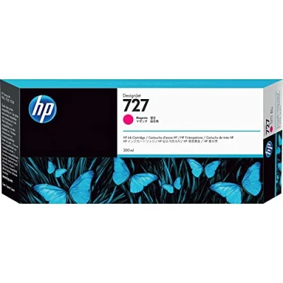 Image of HP 727 F9J77A Magenta 300 ml Genuine DesignJet Ink Cartridge, high capacity,original Ink, for T2500, T1500 &amp; T900 Series Large Format Plotter Printers and Printhead