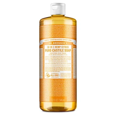 Image of Dr. Bronner&#039;s Organic Liquid Soaps Citrus At least 70% Organic, 32 Ounce