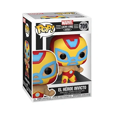 Image of Funko Marvel Luchadores Iron Man Collectable Vinyl Figure Gift Idea Official Merchandise Toys for Kids &amp; Adults Comic Books Fans Model Collectors and Display