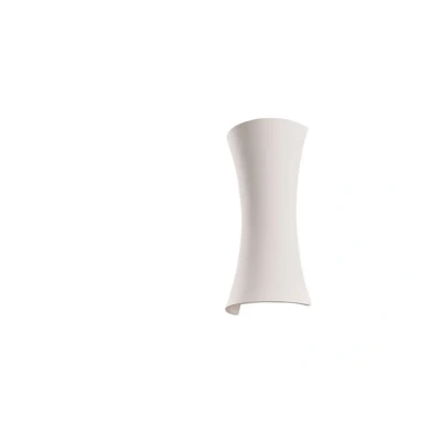 Image of Wall Light &#039;Edon&#039; dimmable (Modern) in White Made of Plaster/Clay for e.g. Bedroom (2 Sources, E14) from Lindby Lighting, lamp