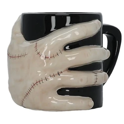 Image of Blue Sky Studios Wednesday Ceramic Coffee Mug, 3D Thing Hand, Licensed Merchandise &amp; Collectible Gift