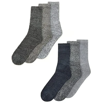 Image of undercover lingerie 6 Pairs Cotton Hiking Walking Work Socks 6/11
