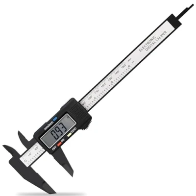 Image of Vernier Calipers Digital Gauge 0 150mm 6&quot; Measuring Tool Accuracy for DIY/Household/Industrial Use (Plastic)