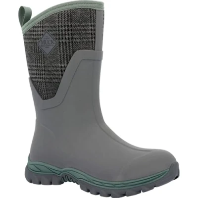 Image of Muck Boots Women&#039;s Arctic Sport Mid Fleece Lined Waterproof Pull on Boot, Grey, 7