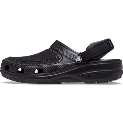 Image of Crocs Yukon Vista II Clogs, Men&#039;s, Size: 11, Black/slate grey Synthetics/textile