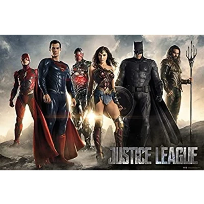 Image of Grupo Erik Poster DC Comics Justice League Movie All Characters