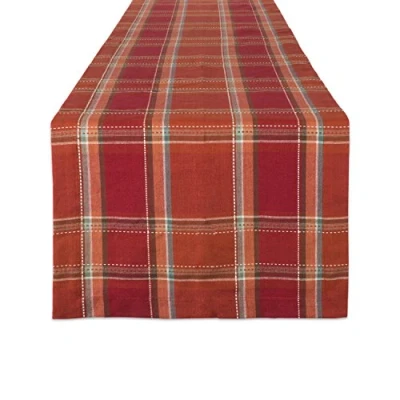 Image of DII Thanksgiving &amp; Fall, 14x72, Autumn Spice Plaid