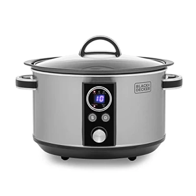 Image of Black + Decker 3.5L Stainless Steel Digital Slow Cooker