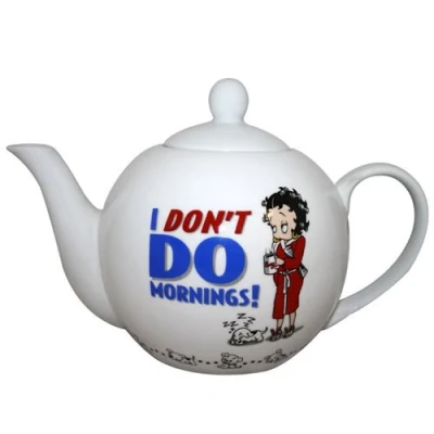 Image of Betty Boop I Don&#039;t Do Mornings Boxed Teapot