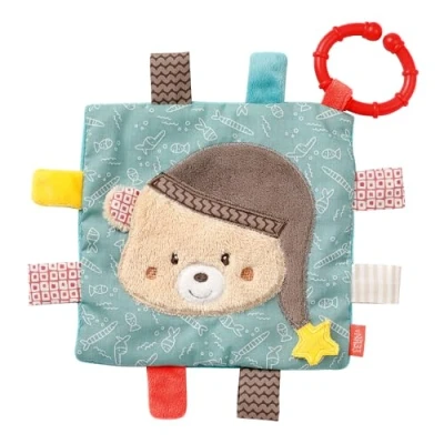 Image of Fehn Bruno 060614 Crinkle Cloth / Activity for Hanging with Exciting Structures Gripping &amp; Creating Sounds Perfect Companion Babies and Toddlers from 0+ Months