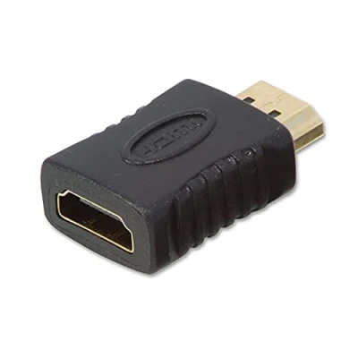 Image of LINDY 41232 HDMI CEC Less Adapter Type A Male to Female, Remove line termination Pin 13 Compatibility Fix problem solver EasyLink SimpleLink Anynet+ BRAVIA Sync,Black