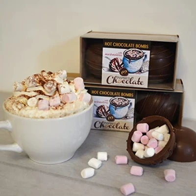 Image of Hot Chocolate Bombs with Marshmallows (3 per Pack)