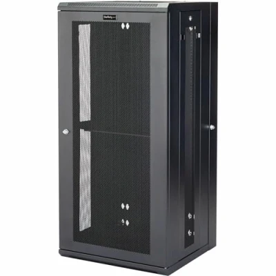 Image of StarTech.com 4 Post 26U Wall Mount Network Cabinet w/ 1U Shelf, 19&quot; Mounted Server Rack for IT / Data Computer Equipment