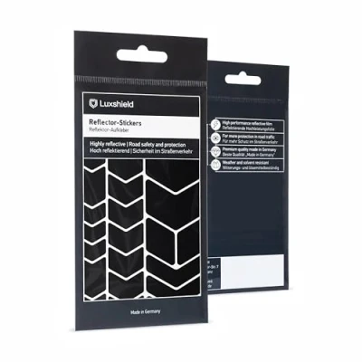 Image of Luxshield Reflector Sticker Set Chevrons for bicycle scooter pram reflective tape stickers