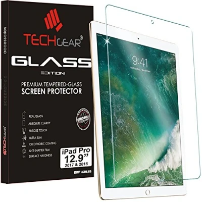 Image of TECHGEAR Anti Glare Screen Protector for iPad Pro 12.9&quot; 2nd Gen / 1st MATTE Glass Edition Genuine Tempered Guard Cover Compatible with Apple 12.9 inch 2017/2015