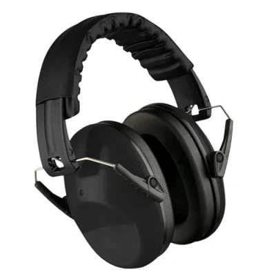 Image of KAMICURE Toddlers Ear Defenders Premium Noise Cancelling Earmuffs for Kids Comfortable Hearing Protection with Adjustable Headband 6 Months to 14 Years (Black)