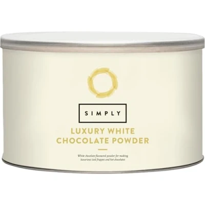 Image of Simply Luxury White Hot Chocolate, Chocolate Powder for Smooth &amp; Creamy Suitable Vegetarians, Halal Nut Free, 1kg