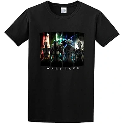 Image of Warframe T Shirt Black Graphic Unisex Tee L