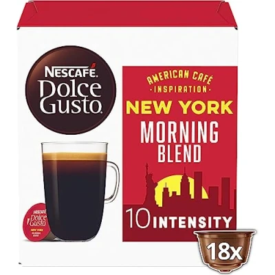 Image of NESCAFÉ Dolce Gusto New York Morning Blend 18 capsules 3 Packs 54 Cups