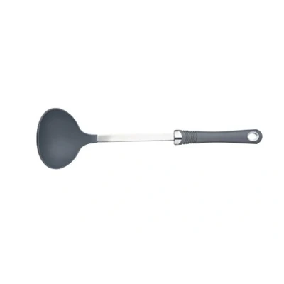 Image of KitchenCraft Professional Nylon Ladle with Soft Grip Handle, 33.5 cm (13&quot;),Grey