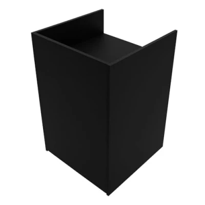 Image of Shop Counter Till Block Stand Black TB60 Retail Storage Unit