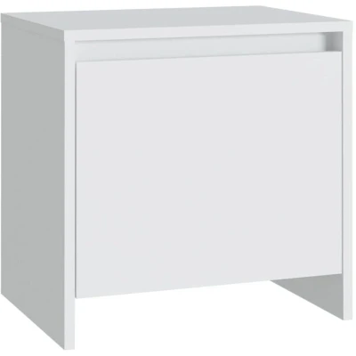 Image of vidaXL Bedside Cabinet White 45x34x44.5 cm Engineered Wood