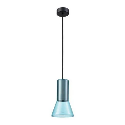 Image of Perama Dome Ceiling Pendant Light Glass 1x GU10 Blue