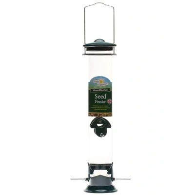 Image of Walter Harrison&#039;s Green Die Cast Wild Bird Seed Hard Wearing Hanging Feeder Medium 35 cm