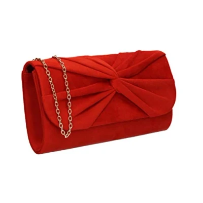 Image of Swankyswans Women&#039;s Louise Clutch Bag, Scarlet, One Size