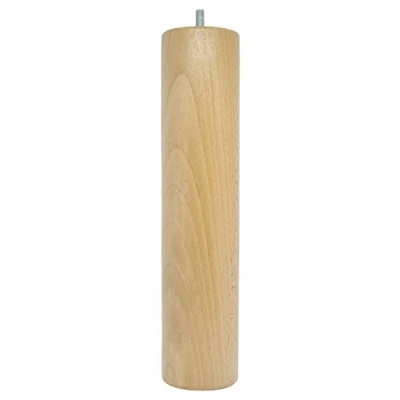 Image of La Fabrique de Pieds Set of 4 Bed Legs Wood Light Varnished H300 mm Ø70