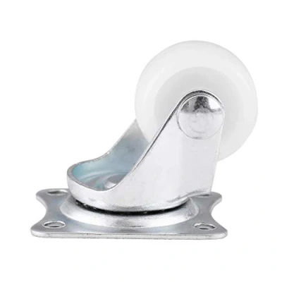 Image of 4 Pack 1&quot; Small Castor Wheels, Polypropylene Swivel Caster with 360 Degree Top Plate 88lb Total Capacity for Set of