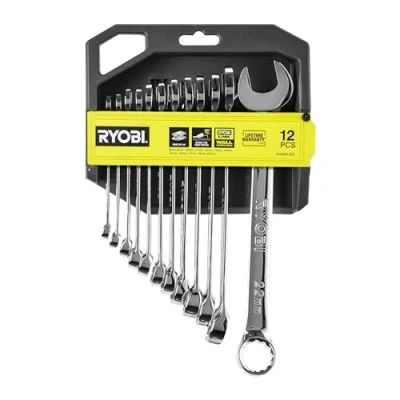 Image of RYOBI RHWR12PC Combination Wrench Set (12 Pieces)