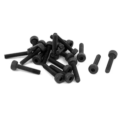 Image of Sourcingmap M2 x 10mm 12.9 Alloy Steel Hex Socket Head Cap Screws Bolt Black 20pcs