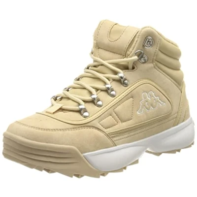 Image of Kappa Unisex&#039;s Shivoo Ice Hi Sneaker, Sand White, 5 UK