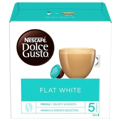 Image of NESCAFÉ Dolce Gusto Flat White, 30 Pods (3 Packs, 90 Pods)