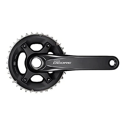 Image of Shimano FC M6000 Deore 10 speed chainset, 34/24T, 48.8 mm chain line, 175