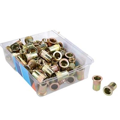 Image of 8mm Steel Nut Serts Inserts Rivet Threaded Blindnut Rivnut Fastener