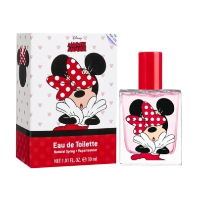 Image of Disney Minnie Mouse Eau de Toilette Natural Perfume Spray, Vegan and Dermatologically tested EDT fragrance Spray for Kids, 30ml