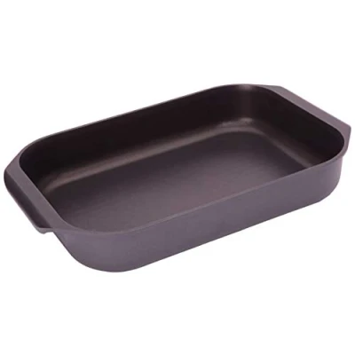 Image of IBILI 401534 Duo Roaster/Grill, Cast Aluminium, Multi Colour, 40 x 26 6.5 cm
