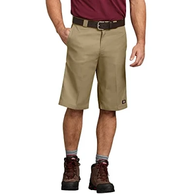 Image of Dickies Men&#039;s 13 Inch Relaxed Fit Multi Pocket Short, Khaki, 30