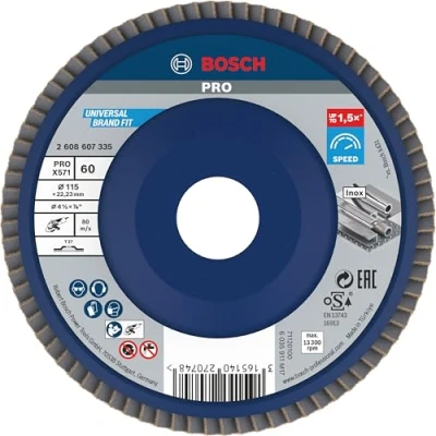 Image of Bosch 2608607335 115 mm Flap Disc