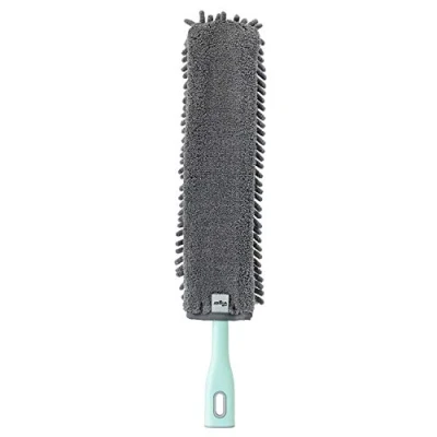 Image of VIGAR Long Duster Microfibre for Double use, Grey and Turquoise, Mediano